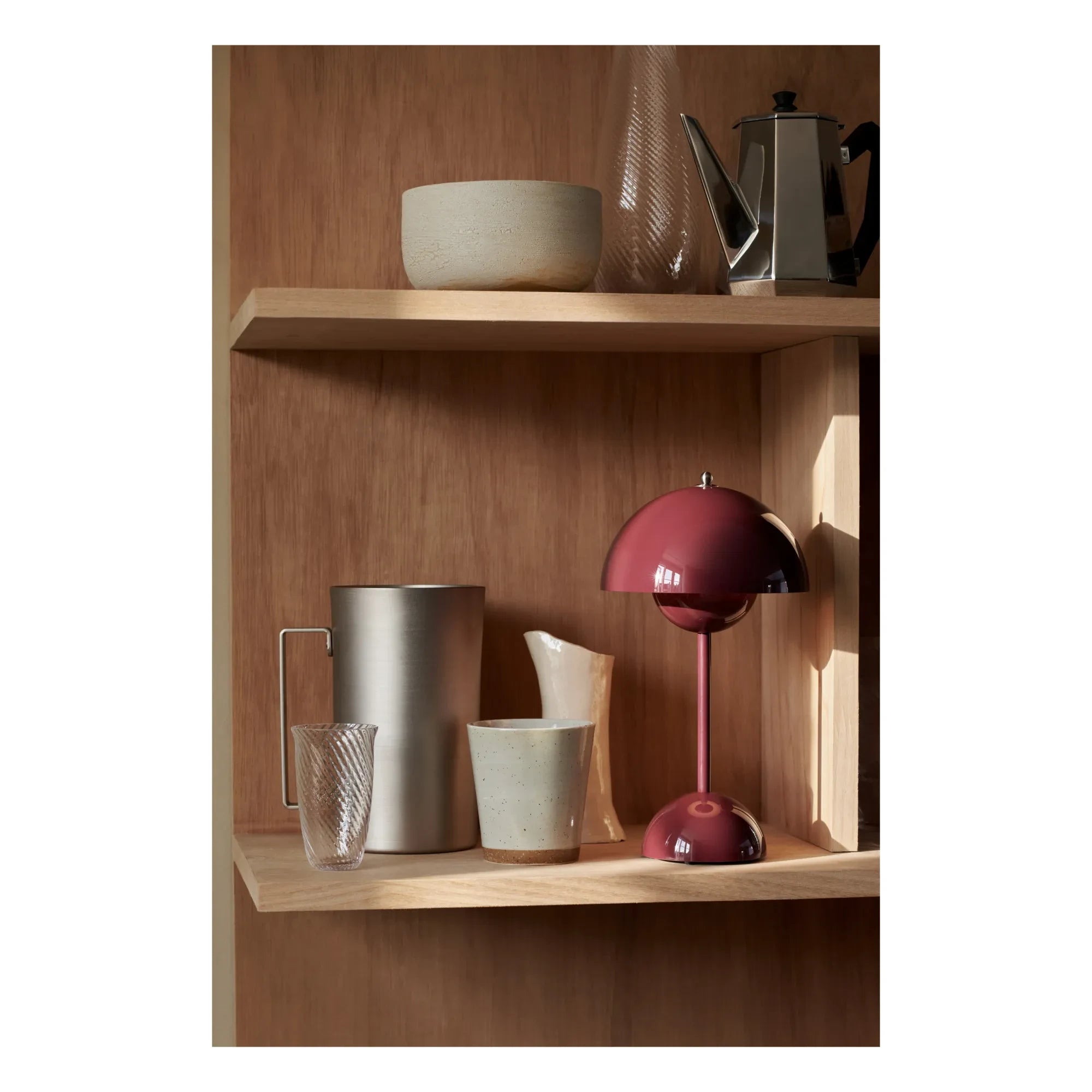 & Tradition - VP9 Flowerpot lámpara de mesa portátil, Vernon Panton | Erik