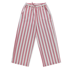 Poudre Organic - Cherry Çizgili Pantolon | Kırmızı