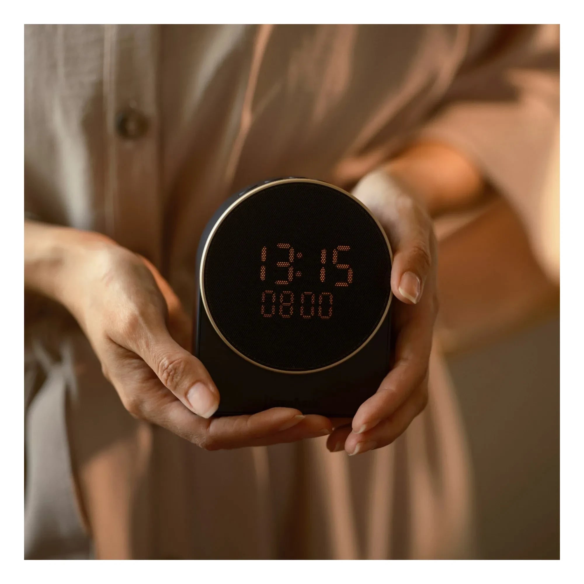 Kreafunk - Reloj despertador Ivy | Negro