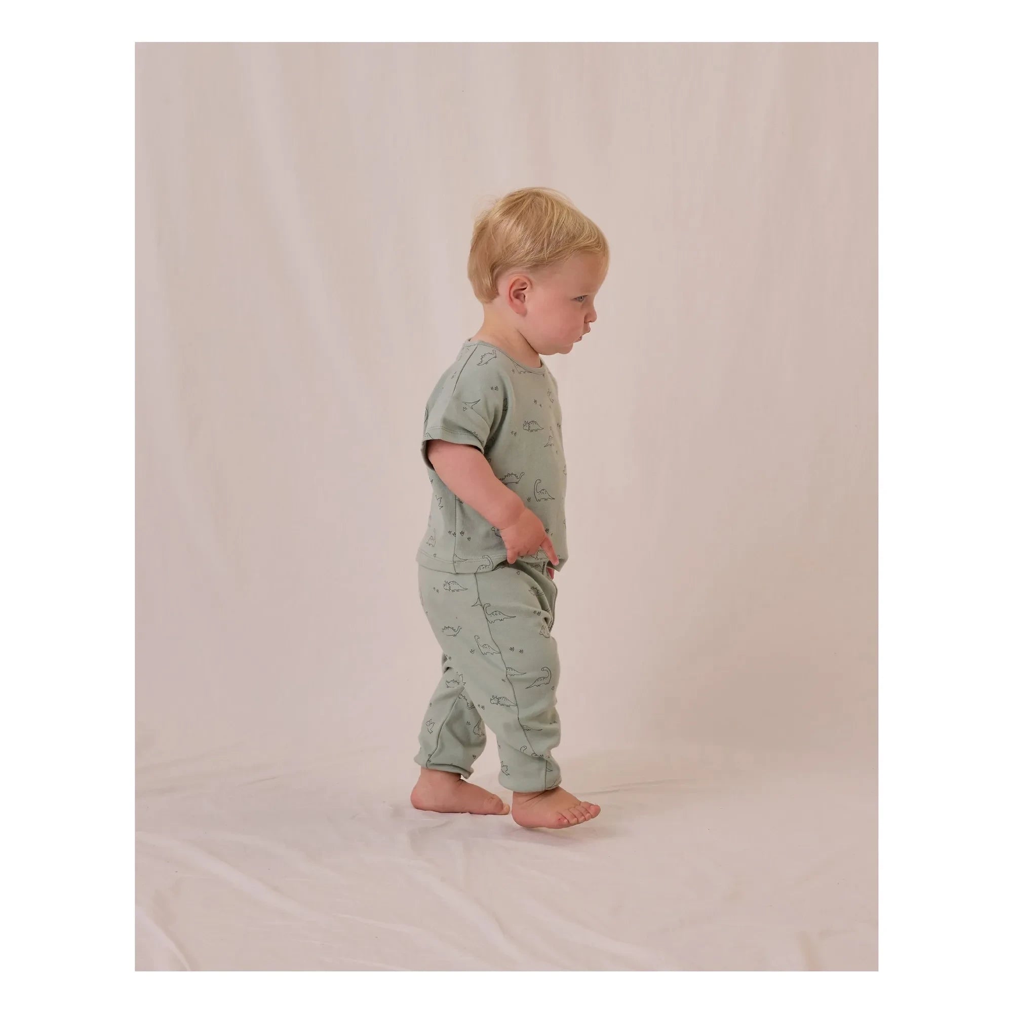 Quincy Mae - Conjunto de camiseta y pantalón | Verde pistacho