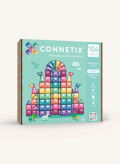 Connetix - Paquete Creativo - 104 Piezas | Pastel