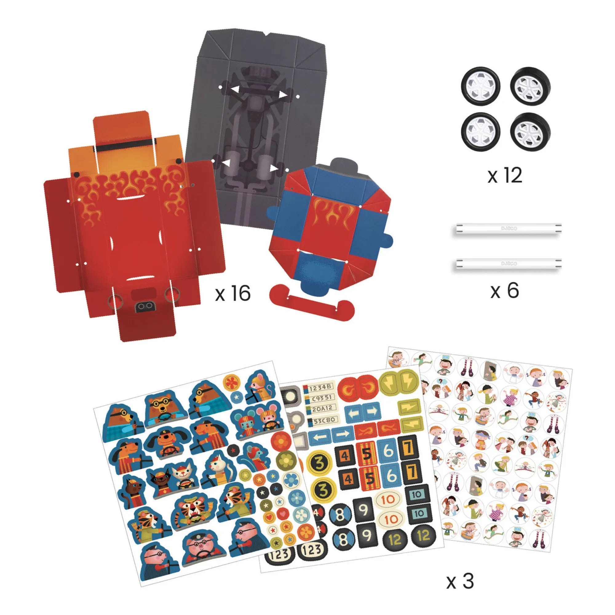 Djeco - DIY - Coches de carreras