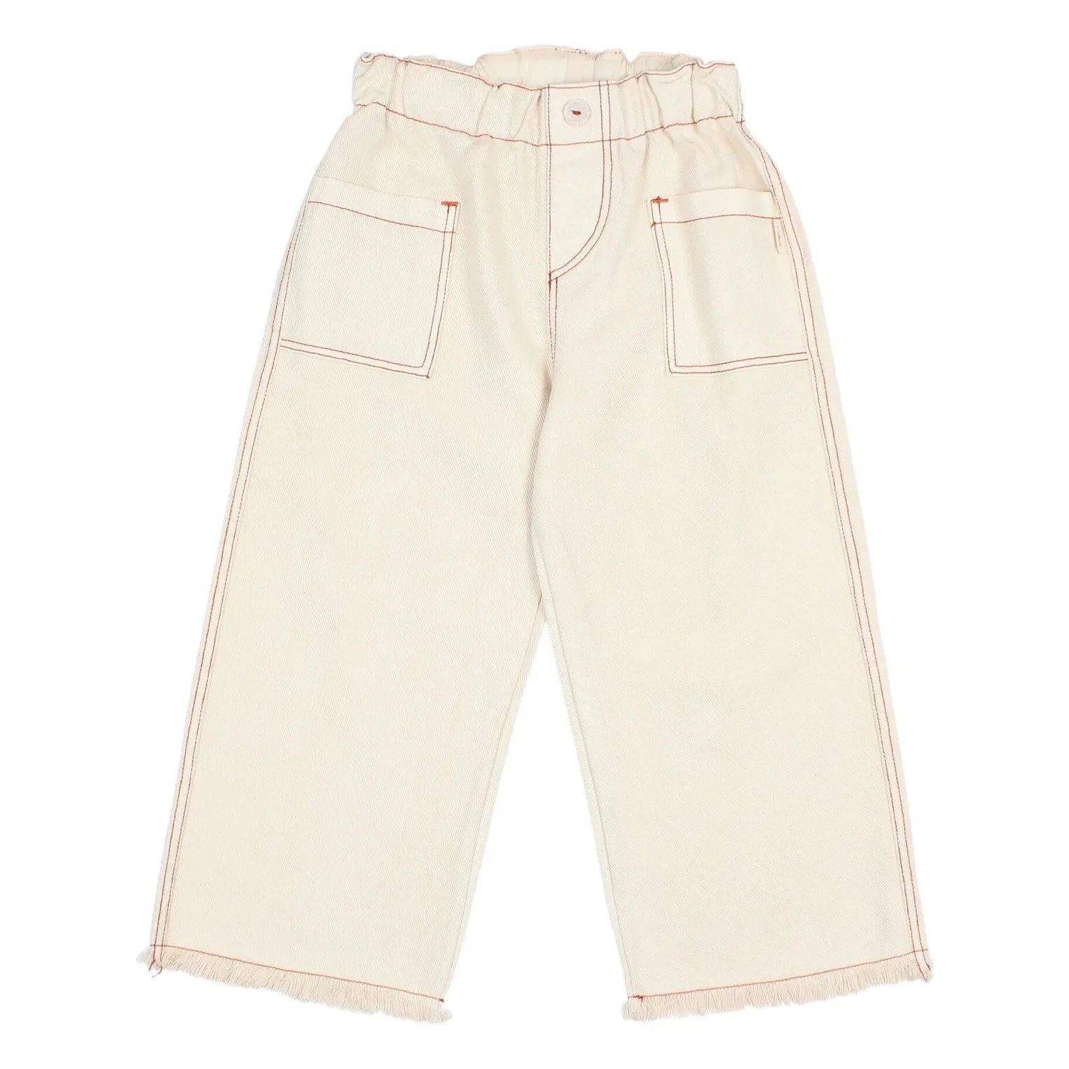 Búho - Pantalón de lyocell de pernera estrecha | Blanco roto