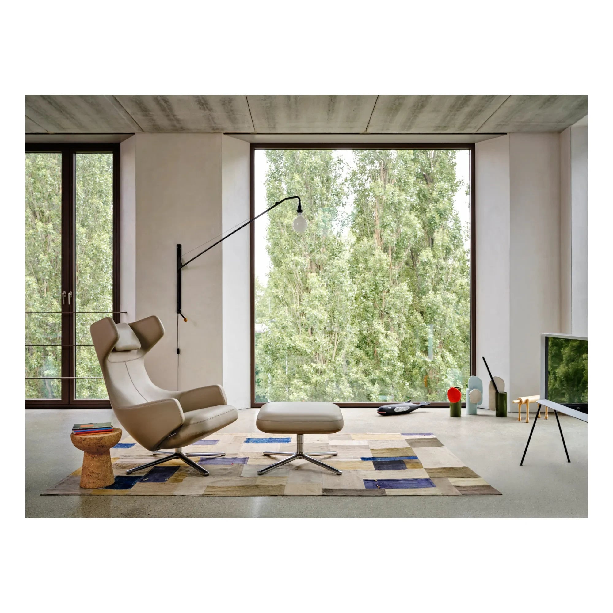 Vitra - Jarrón Découpage Leaf - Ronan & Erwan Bouroullec | Azul Hielo