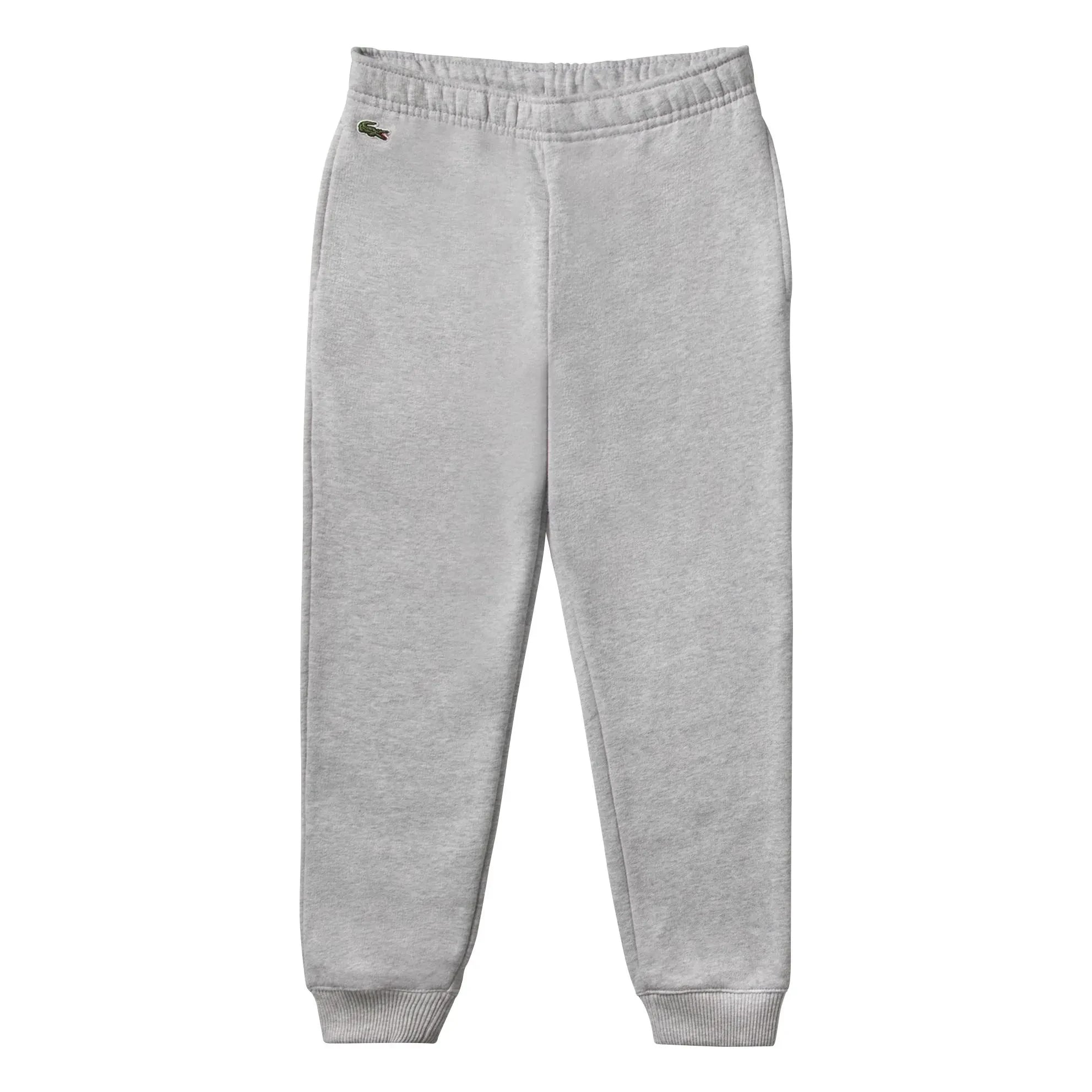 Lacoste - Jogger con logo de algodón orgánico | Gris jaspeado