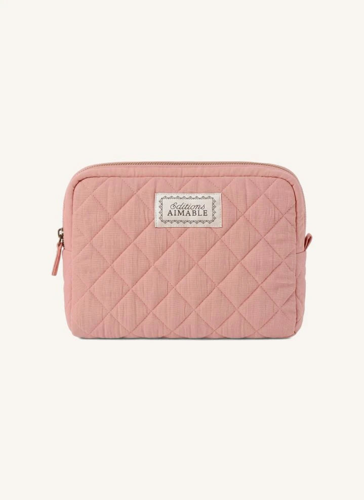 Editions Aimable - Bolsa de cosméticos Tuscany | Toalla de Rosa Gasosa