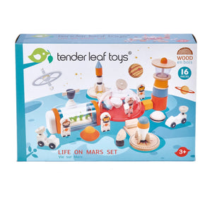 Tender Leaf Toys - Set de madera "Vida en Marte"