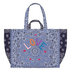 Llámalo por tu nombre - Matelassé Love Bolso Maxi | Azul