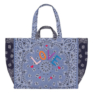 Llámalo por tu nombre - Matelassé Love Bolso Maxi | Azul