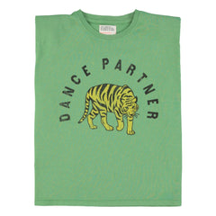 Sisters Department - Camiseta Alicia de Algodón con Hombreras | Verde