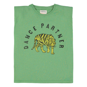 Sisters Department - Camiseta Alicia de Algodón con Hombreras | Verde
