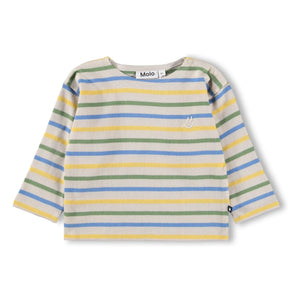 Molo - Camiseta de algodón orgánico a rayas Edarko | Crudo