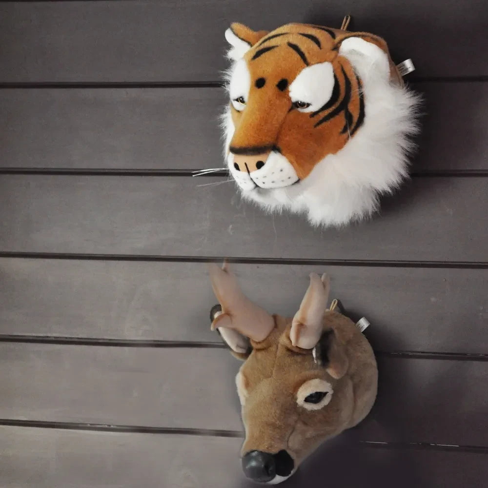 Wild & Soft - Colgador de pared cabeza de tigre | Marrón claro