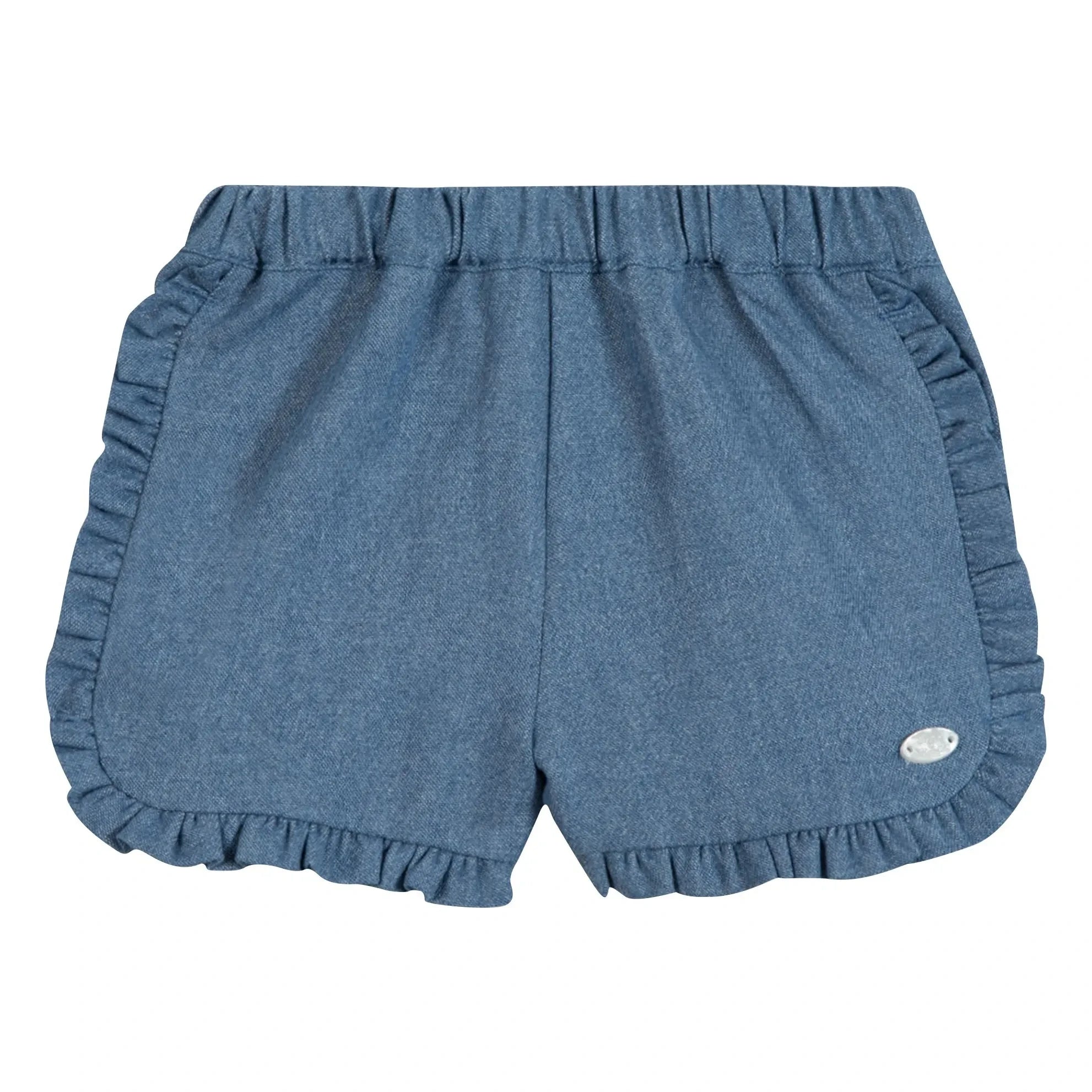 Tartine et Chocolat - Short con volantes | Azul denim