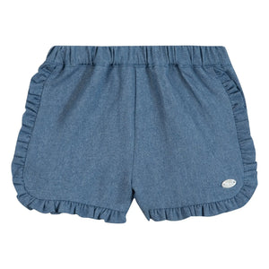 Tartine et Chocolat - Short con volantes | Azul denim