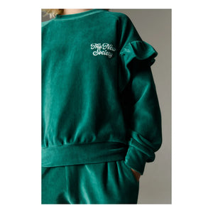 the new society - Sweat Odense Terciopelo Orgánico | Verde