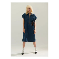 BELLEPIECE - Vestido Vaquero Zafra | Azul Oscuro