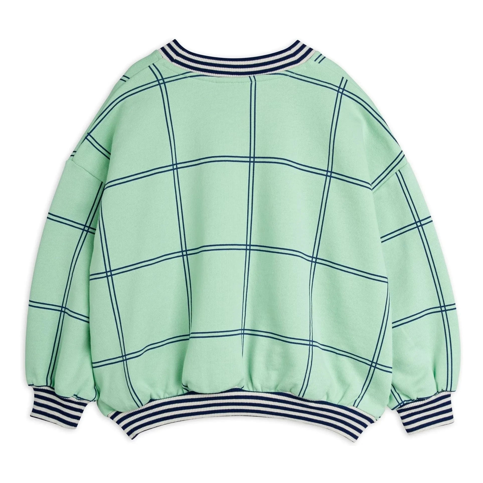 Mini Rodini - Sudadera a cuadros orgánica Coron | Verde