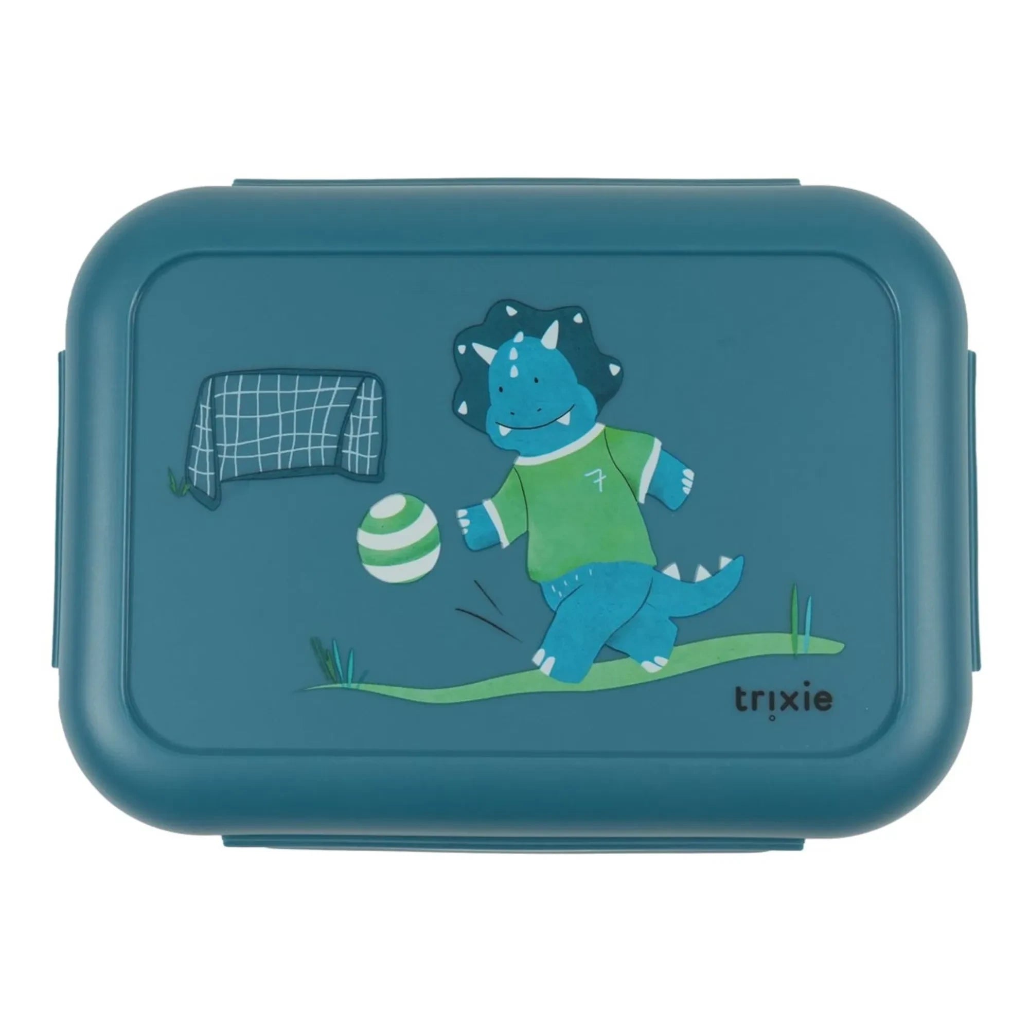 Trixie - Öğle Yemeği Kutusu Klipsleri Ballplayer Mr. Triceratops | Mavi