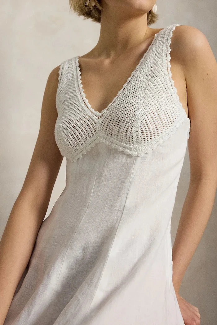 Vestido de lino de verano Polo Ralph Lauren