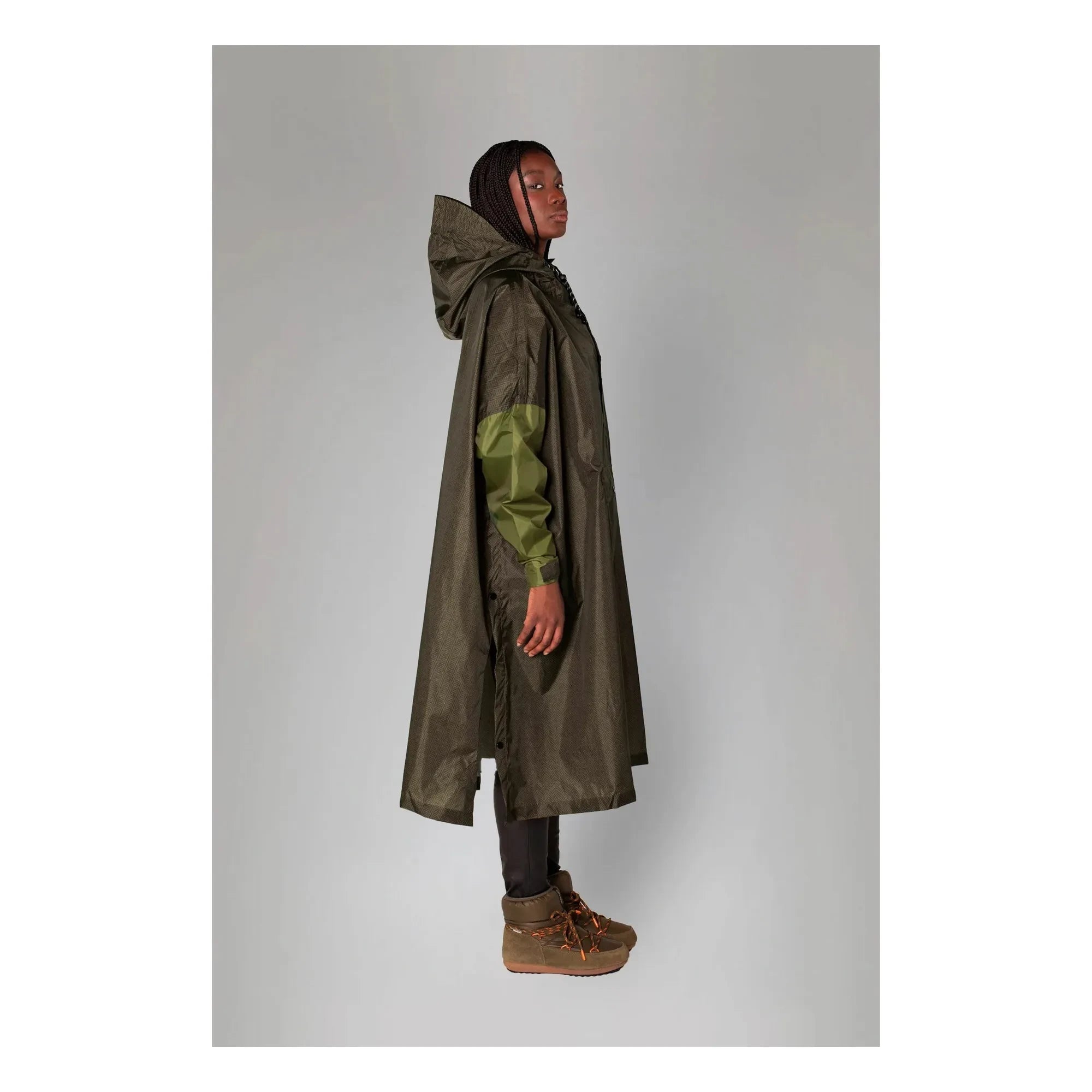 Rainkiss - Poncho Impermeable Espiga - Colección Mujer | Marrón