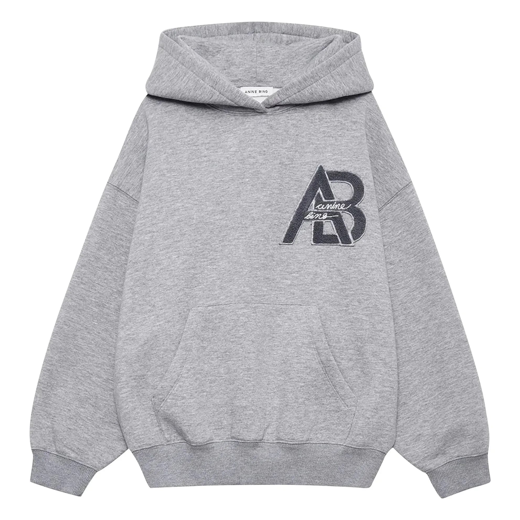 Anine Bing - Sudadera Jacie Letterman | Gris jaspeado