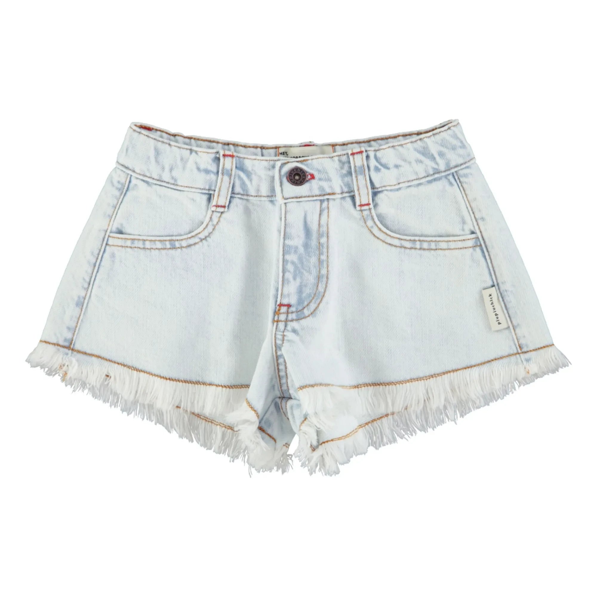 Piupiuchick - Pantalones cortos vaqueros desgastados | Azul lavado