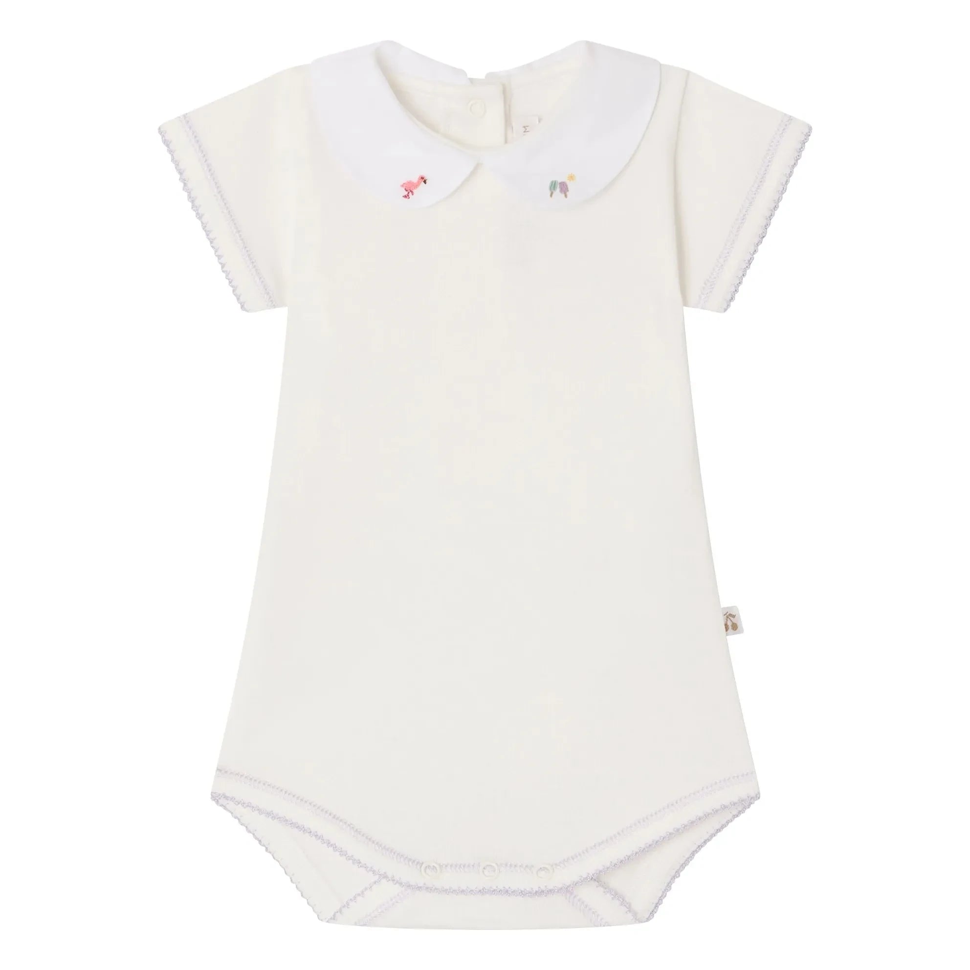 Bonpoint - Body de cisne de algodón orgánico | Crema