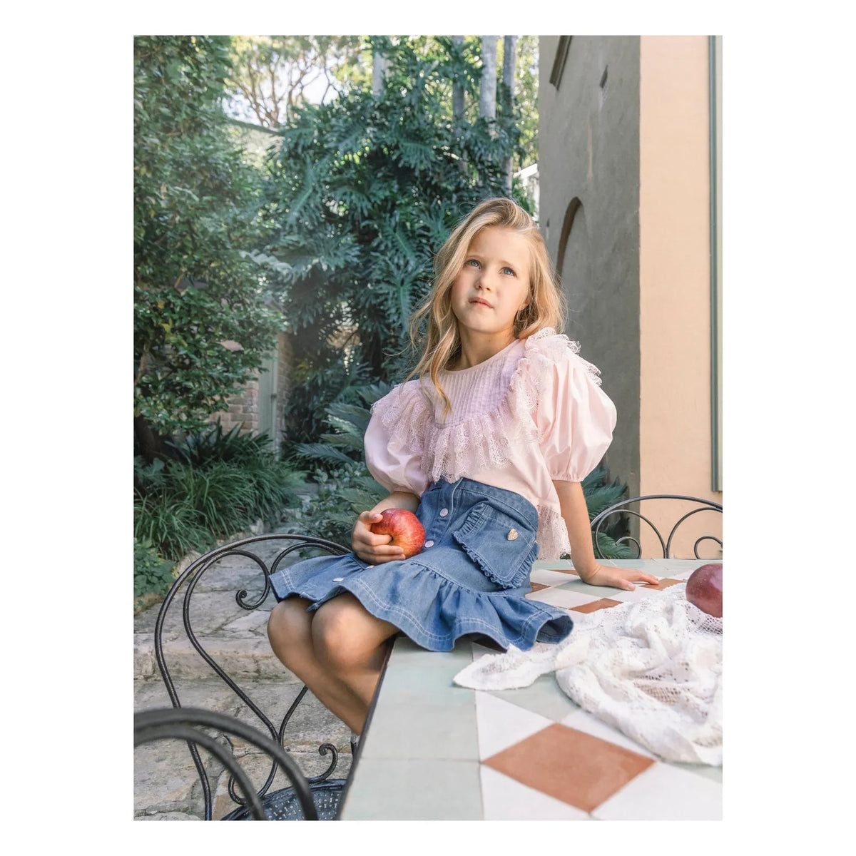 Tutu du Monde - Falda vaquera Heartstring | Azul