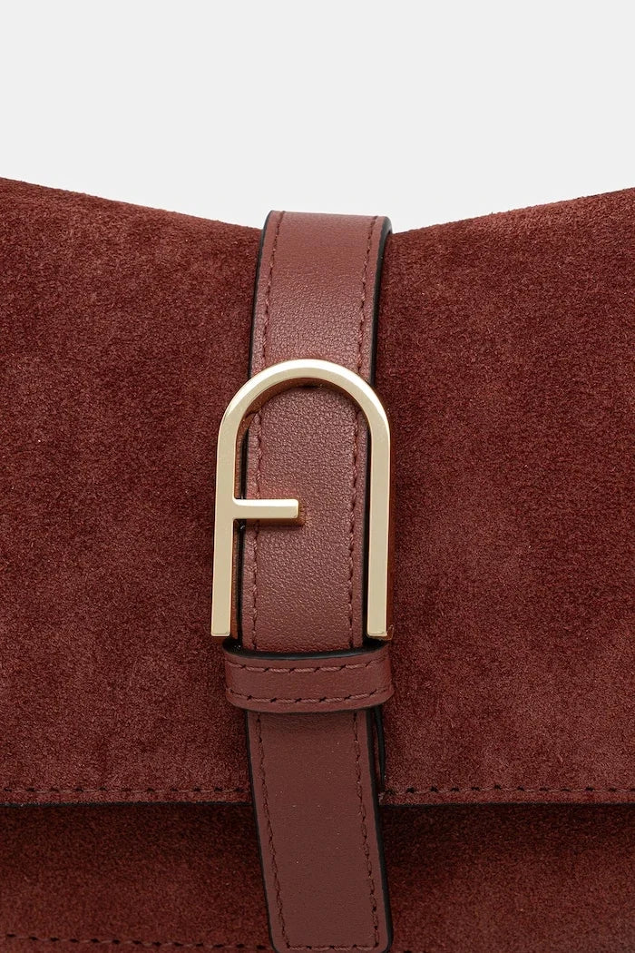 Bolso bandolera de ante para mujer Furla