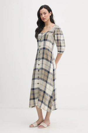 Vestido de lino Barbour Ballina
