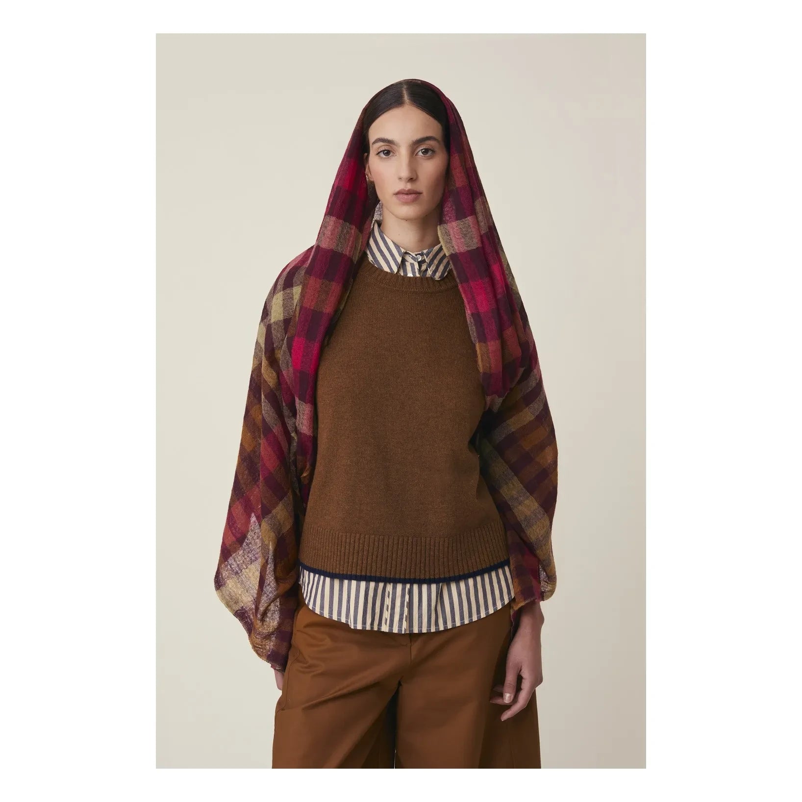 Moismont - Acrobat Eşarp No. 859, Yün | Kahverengi