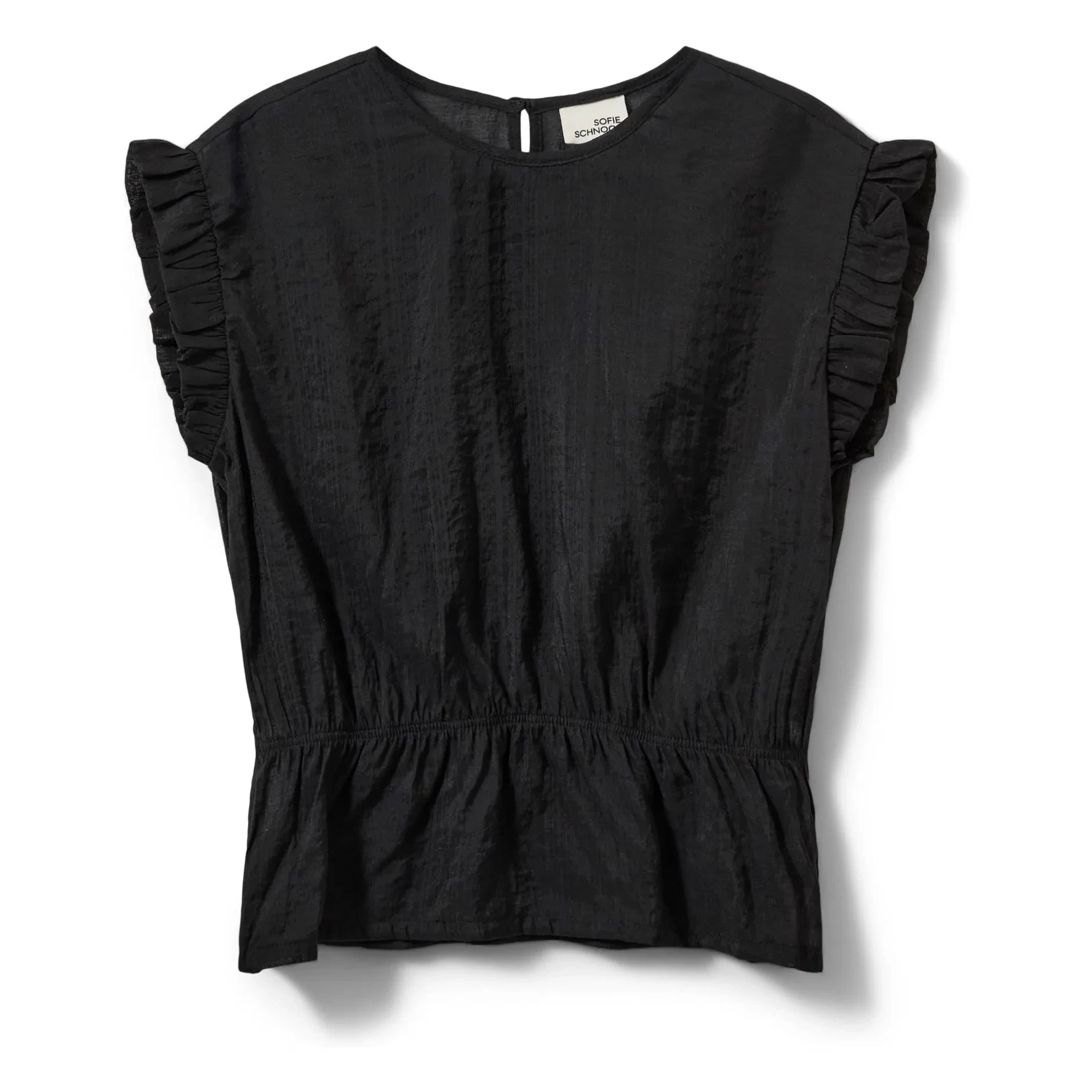 Sofie Schnoor - Top sin mangas con volantes Samilia | Negro