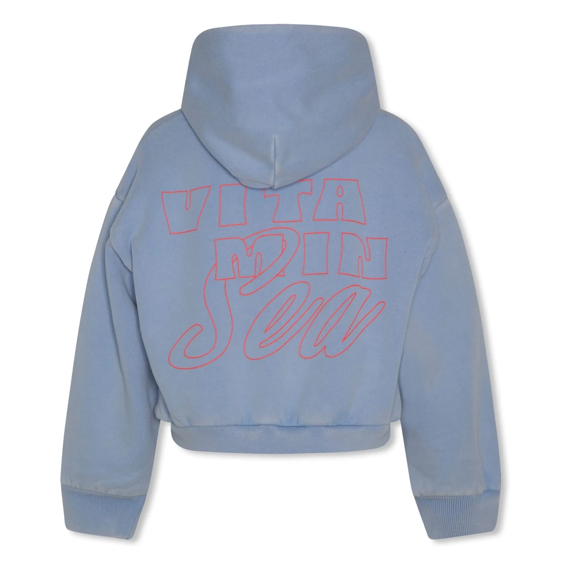 AO76 - Sudadera con capucha de algodón reciclado Demi Vitamin Sea | Azul claro