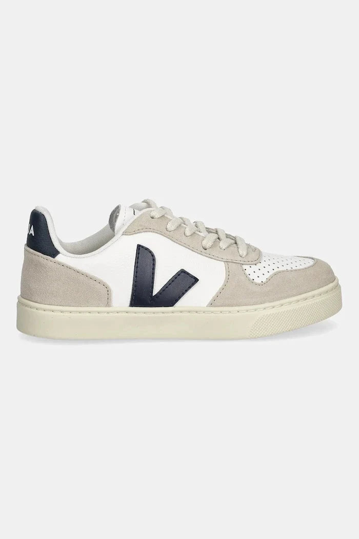Zapatillas de piel para niños Veja Small V-10 Laces