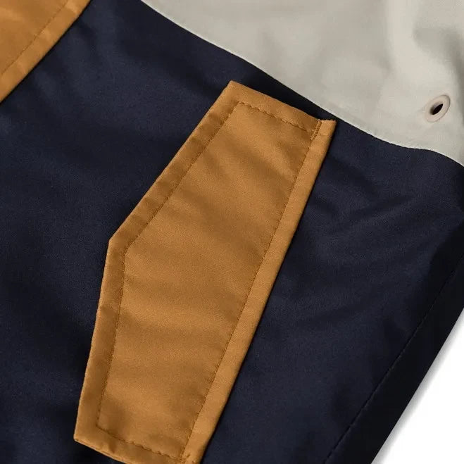 Liewood - Conjunto de lluvia Manu Colorblock fabricado con fibras recicladas | Verde oscuro