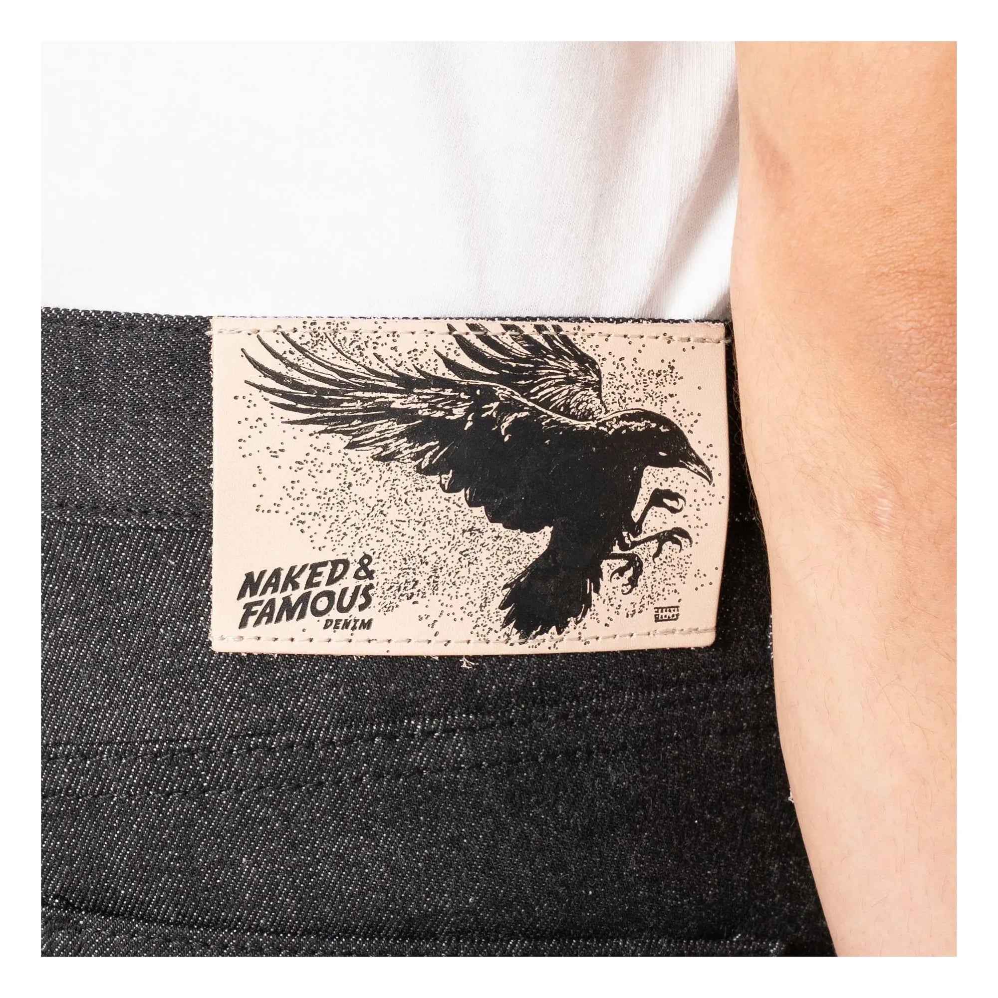 Naked & Famous - Jean Super Guy Yatagarasu Selvedge | Negro