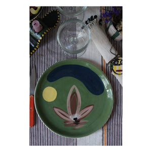 HOMERE - Plato de cerámica Daphné Çiçek | Verde