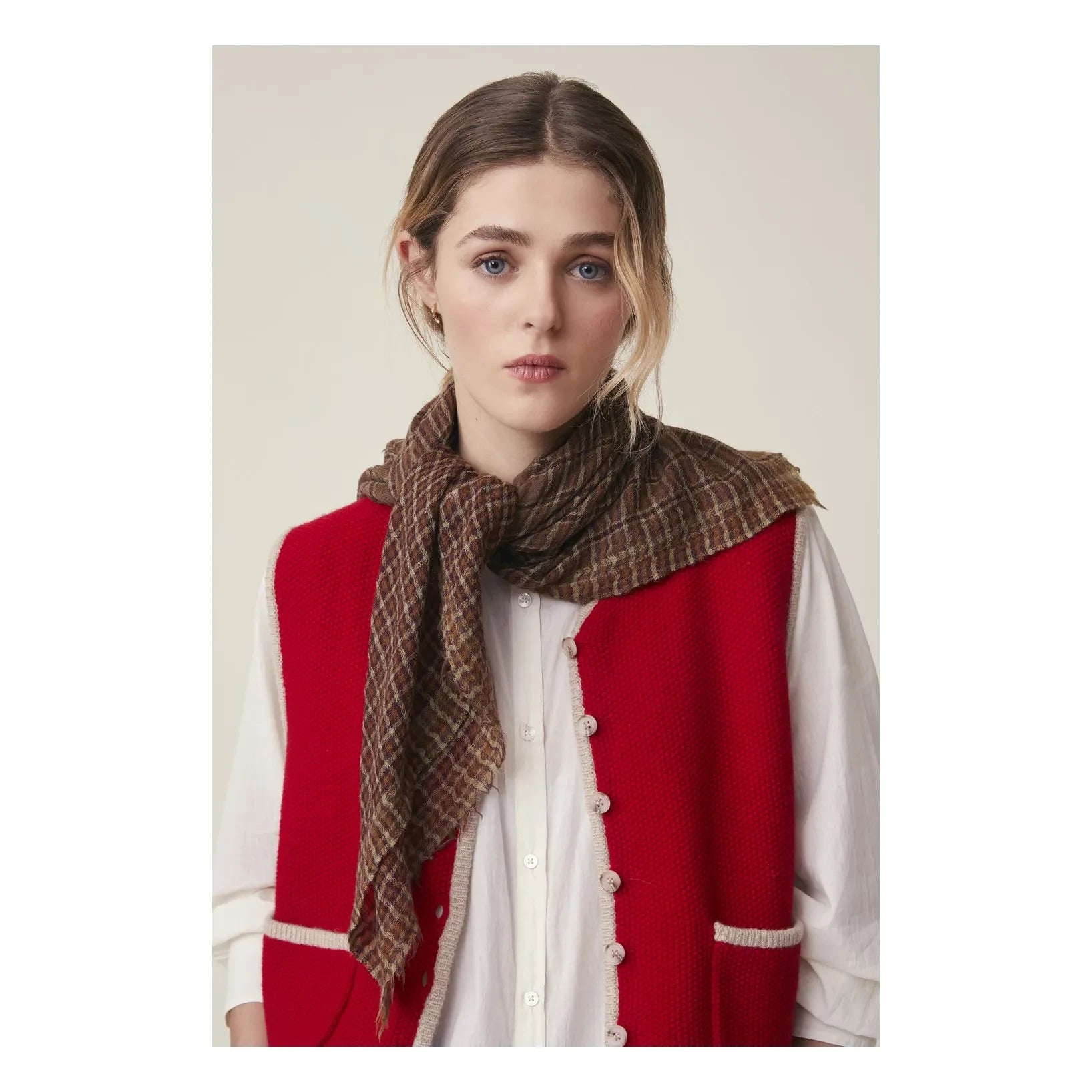 Moismont - Foulard Corneille n° 852, Lana | Marrón
