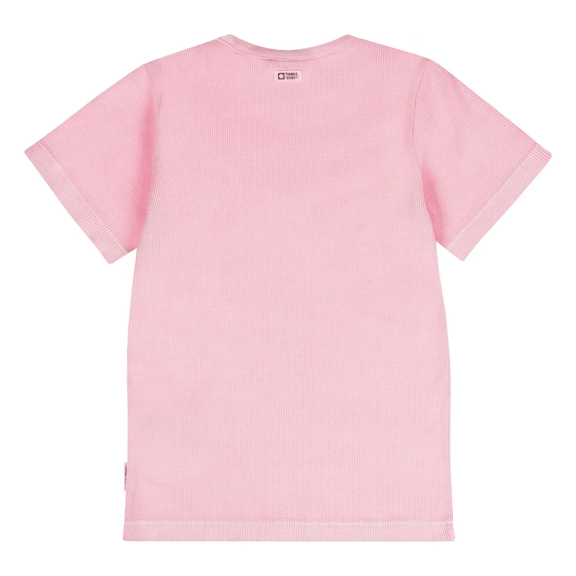 Tumble N'Dry - Camiseta con relieve, algodón orgánico vivo | Rosa