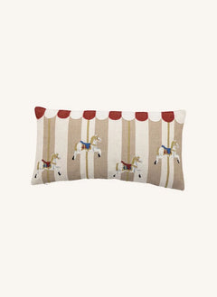 Bloomingville Mini - Almohada Rectangular Carrusel | Beige