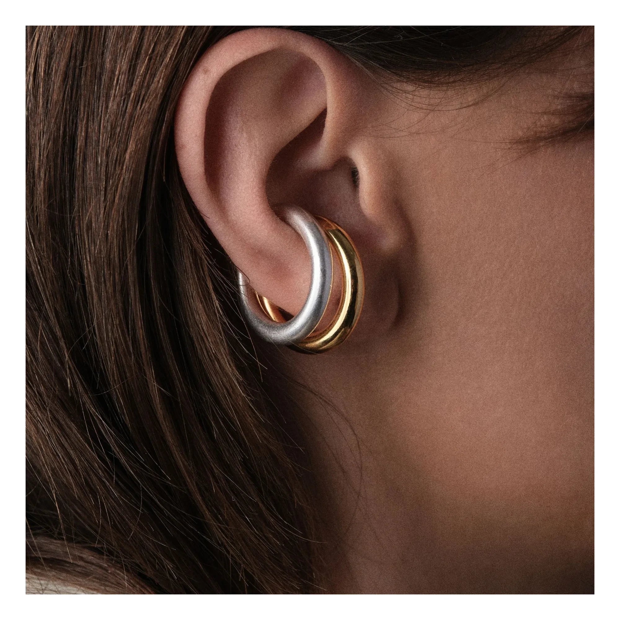 Sigal - Pendientes de aro earcuff | Plata