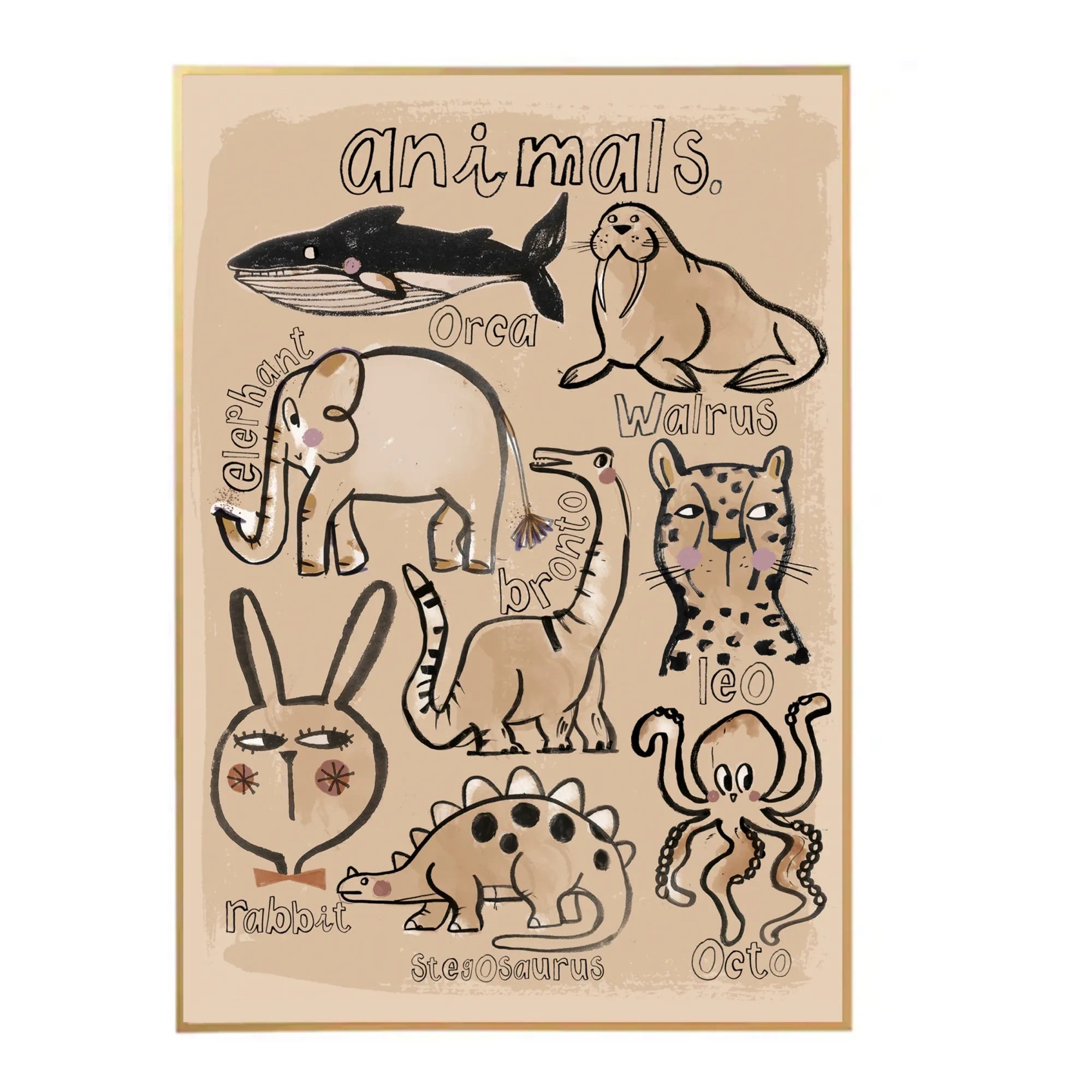 Studio Loco - Póster Grande de Animales
