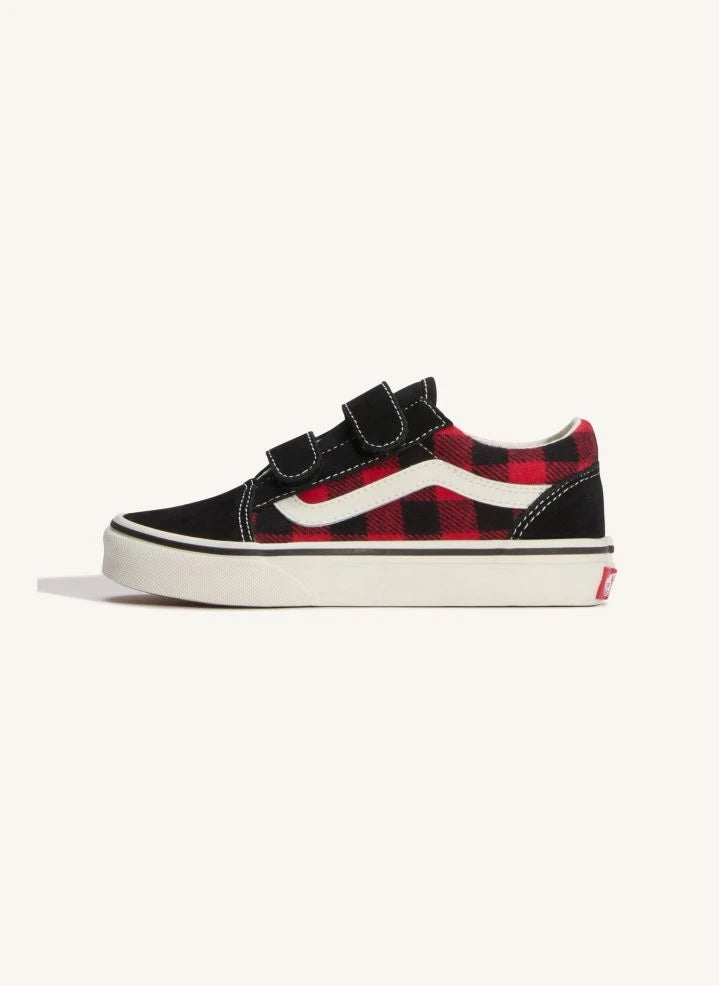Vans - Zapatillas Scratch Old Skool V Buffalo Plaid Cuadros | Rojo