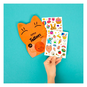 Omy - Tatuajes temporales Kawaii | Naranja