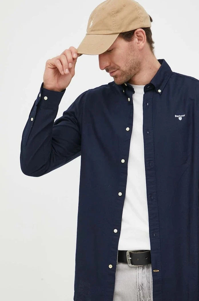 Camisa de algodón Barbour OXTOWN para hombre