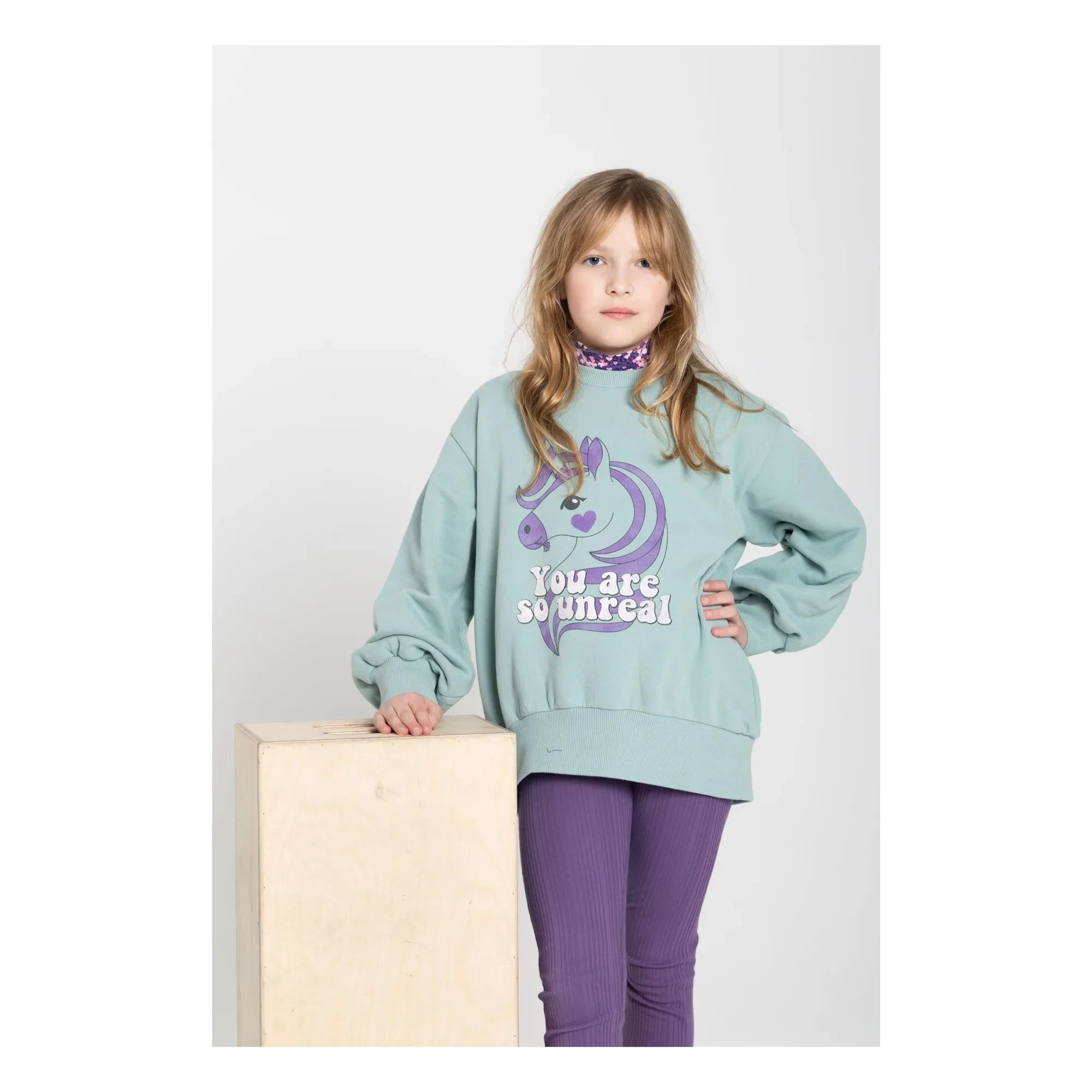 Hundred Pieces - Bisiklet yaka sweatshirt | Adaçayı
