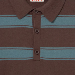 Tinycottons - Polo a rayas | Marrón