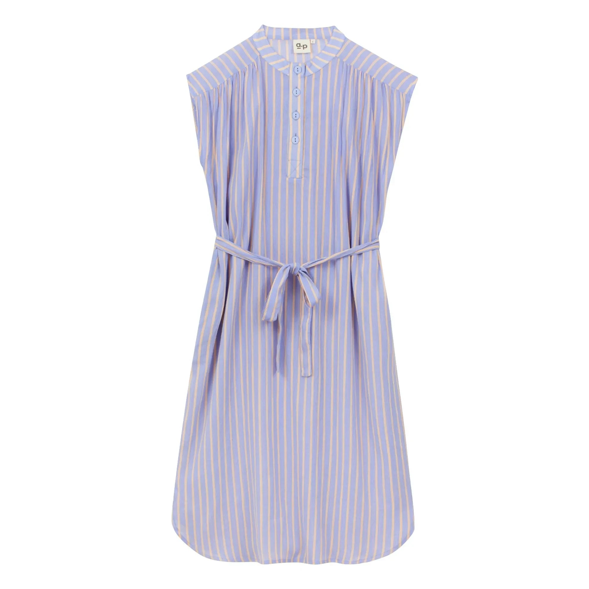 a.p - Vestido de algodón orgánico a rayas | Lavanda