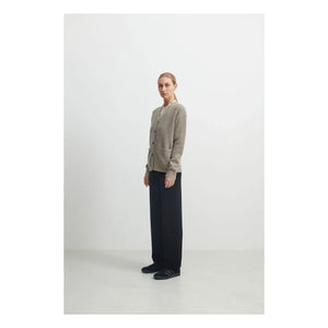 FUB - Cárdigan de lana de cordero para mujer | Beige brezo